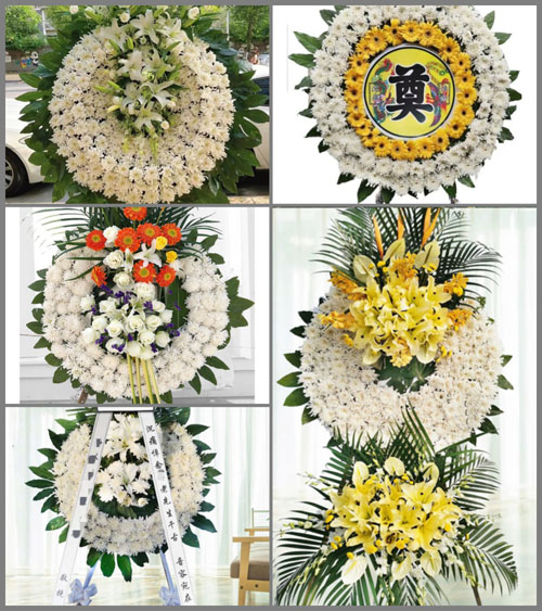 四川成都新都区清流镇三尺村花圈速递